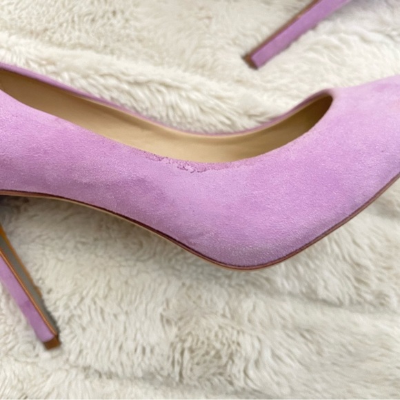 Sam Edelman Hazel Suede Pointed-Toe Pumps Heels Lavender Purple Size 9 - Picture 12 of 15